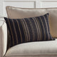 Jaipur Living Dzukou Tribal Black/Taupe Down Pillow 16"X24" Lumbar
