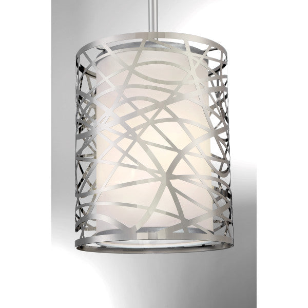Quoizel PCAE1508C One Light Mini Pendant, Polished Chrome Finish