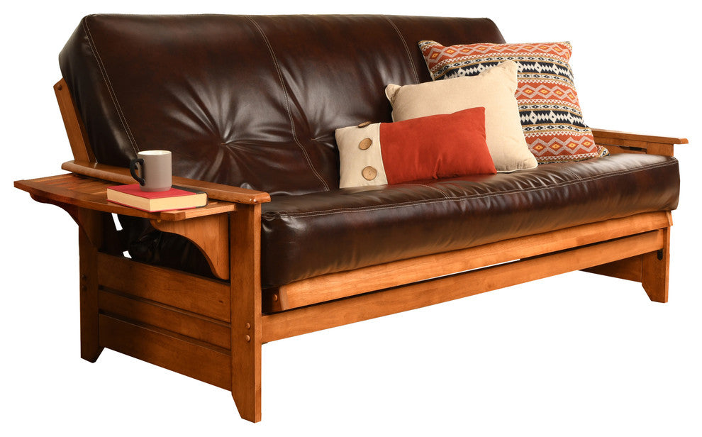 Mesa Frame Futon With Barbados Finish, Oregon Trail Java