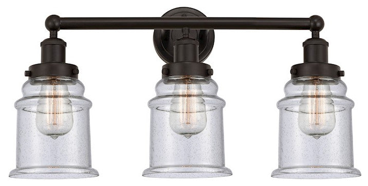 Innovations 616-3W-OB-G184 Canton 3 Light Bath Vanity Light, Oil Rubbed Bronze