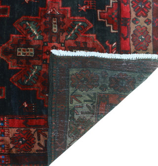 Semi Antique Alexina Rust/Navy Runner, 3'5x8'2