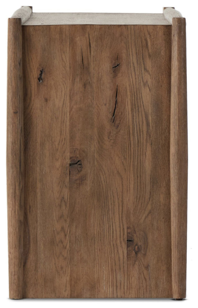 Glenview Console Table Weathered Oak, Weathered Oak Veneer