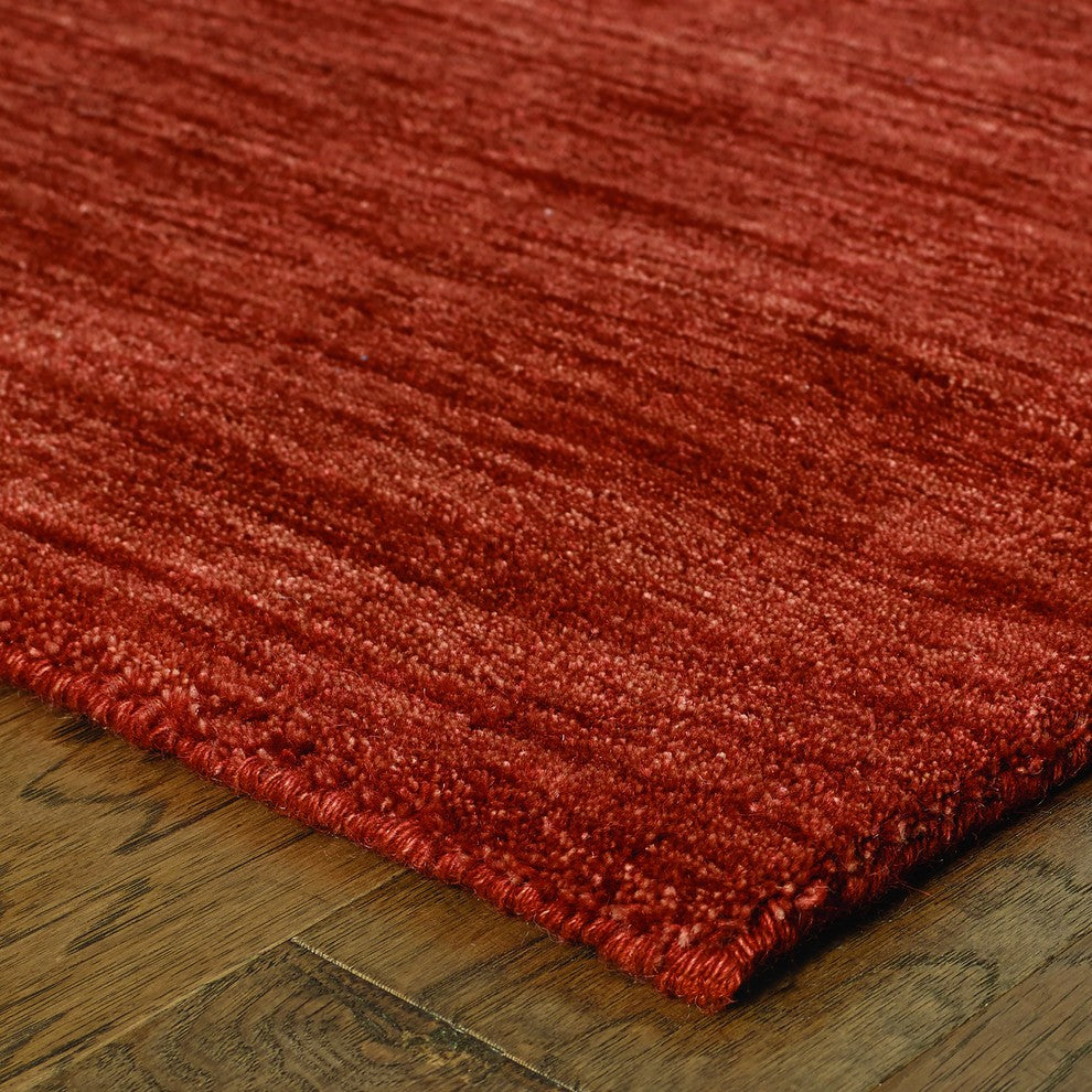 Oriental Weavers Aniston Collection Red Solid Indoor Area Rug 10'X13'