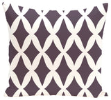 Lattice Kravitz Geometric Print Pillow, Mulberry, 20"x20"
