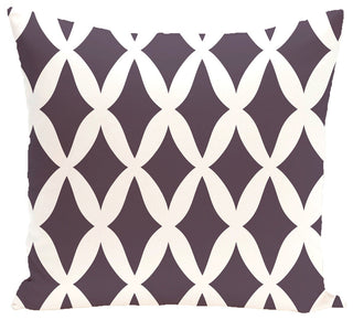 Lattice Kravitz Geometric Print Pillow, Mulberry, 20"x20"