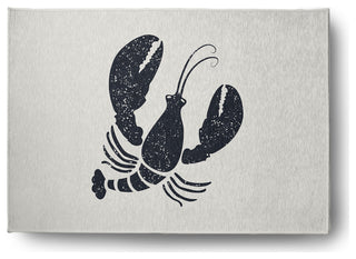 Lobster Nautical Chenille Rug