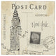 "Postcard Sketches I" Digital Paper Print by Anne Tavoletti, 26"x26"