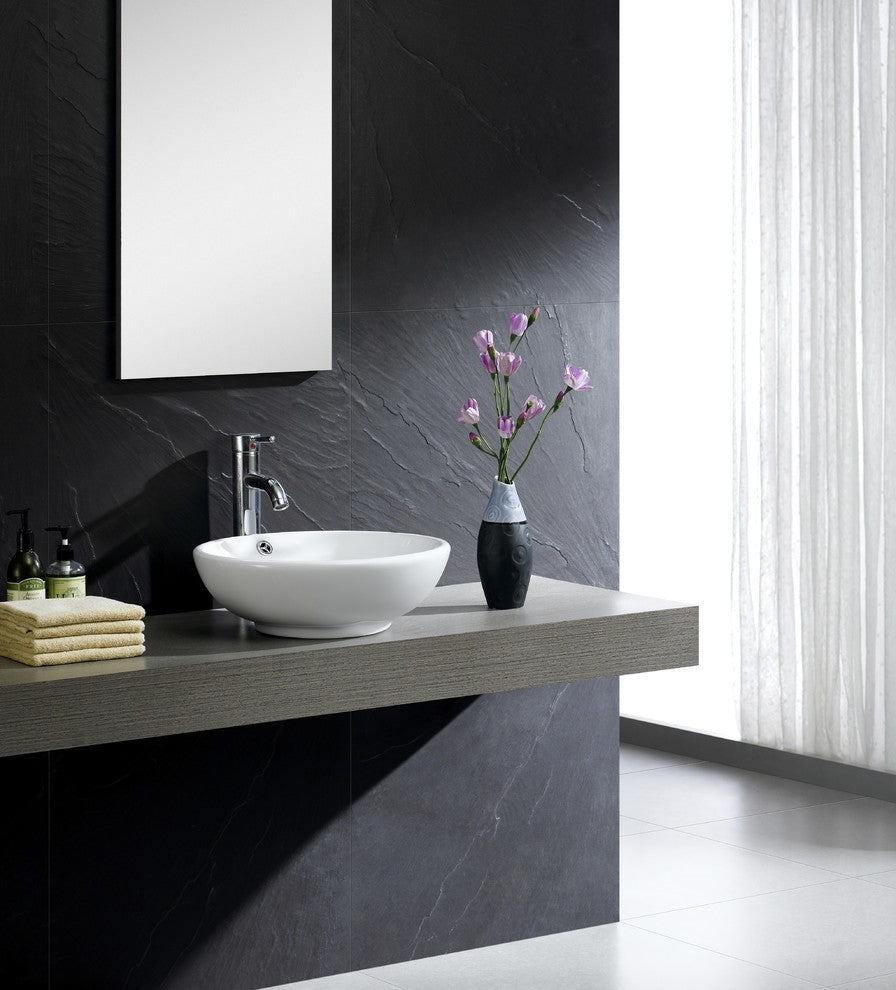 Fine Fixtures Vitreous China Round Vessel Sink