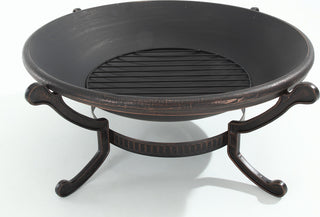 Outdoor 35" Cast Iron Fire Pit