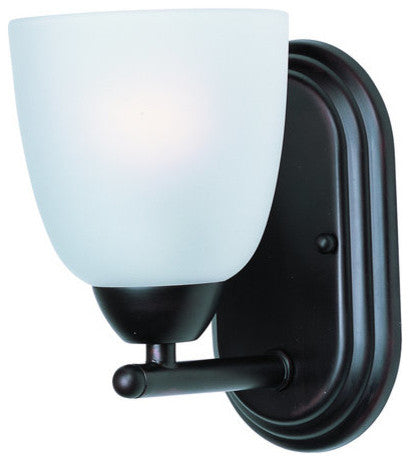 Maxim 11311 Axis 5"W Bath Light - Oil Rubbed Bronze / Frosted Glass