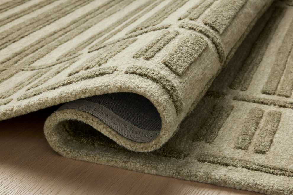 Chris Loves Julia x Loloi Bradley Sage / Olive 7'-9" x 9'-9" Area Rug