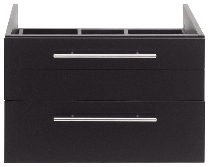 Lucera Wall Mount Vessel Sink Bathroom Cabinet, Espresso, 24"