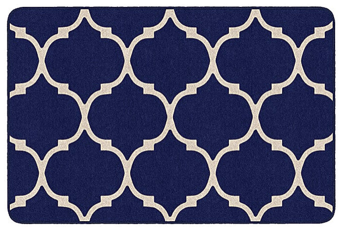 Flagship Carpets FA1376-22FS 4x6 Trellis Blue Rug