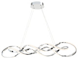 WAC Lighting 39" Interlace Pendant Light, Chrome