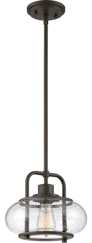 Trilogy 1-Light Mini Pendant, Old Bronze