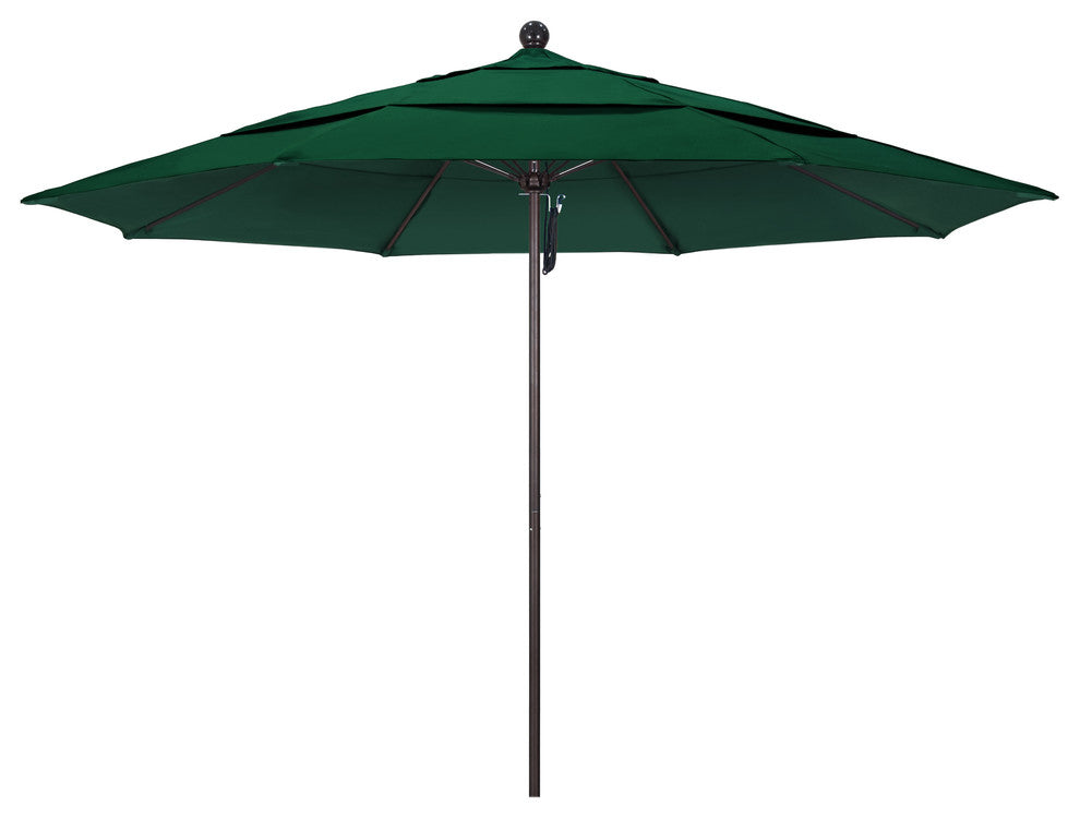 Fiberglass Umbrella Bronze, Forest Green