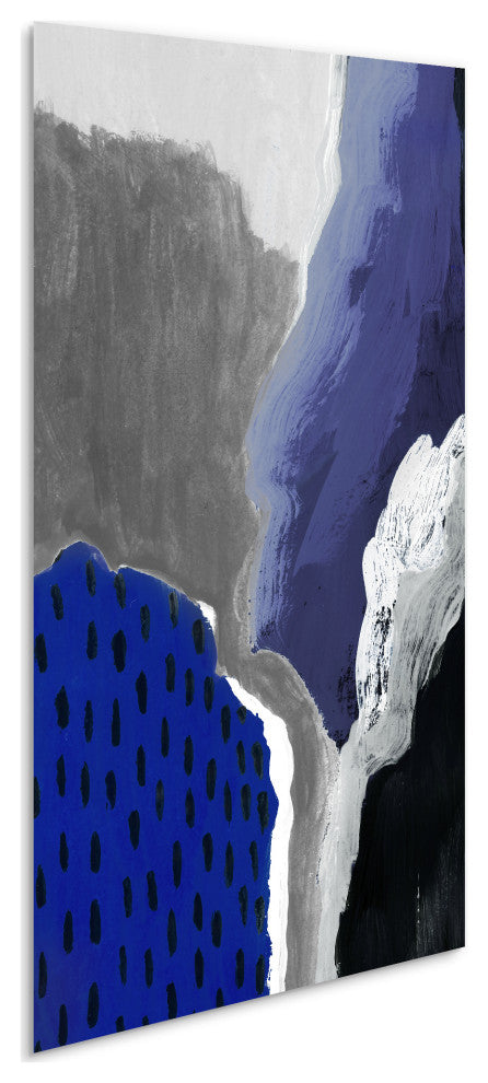 "Cobalt Abstract A"Frameless Free Floating Panel Graphic Wall Art