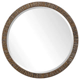Uttermost Wayde Gold Bark Round Mirror, 9459