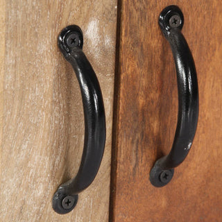 vidaXL Sideboard Buffet Storage Side Cabinet for Living Room Solid Wood Mango