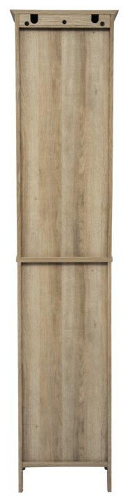 Dune Freestanding Bathroom Linen Tower Storage Cabinet, Brown