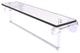 Clearview 22" Glass Shelf and Towel Bar and Groovy Accents, Polished Chrome