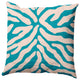 Animal Stripe Decorative Throw Pillow, Explorer Blue, 26"x26"