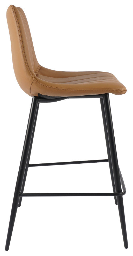 Alibi Counter Stool Tan-Set of Two