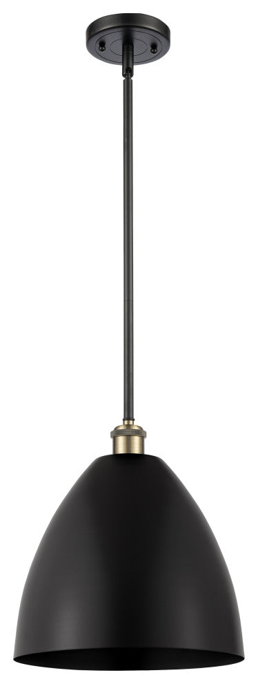 Ballston Dome Pendant, Black Antique Brass