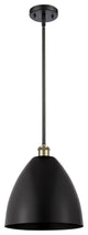Ballston Dome Pendant, Black Antique Brass