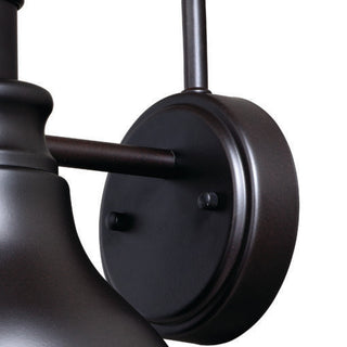 Delano Dualux 9" Outdoor Wall Sconce, Oil Burnished Bronze