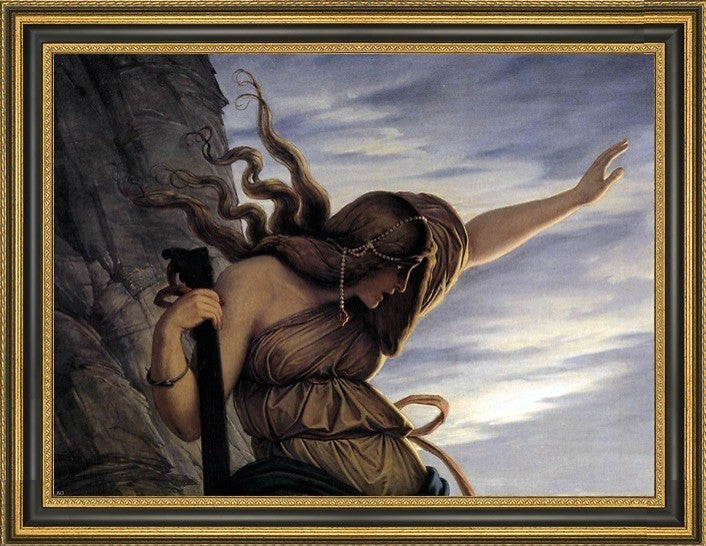 Edward Jakob Von Steinle The Lorelei Detail Framed Canvas Print, 21"x28"