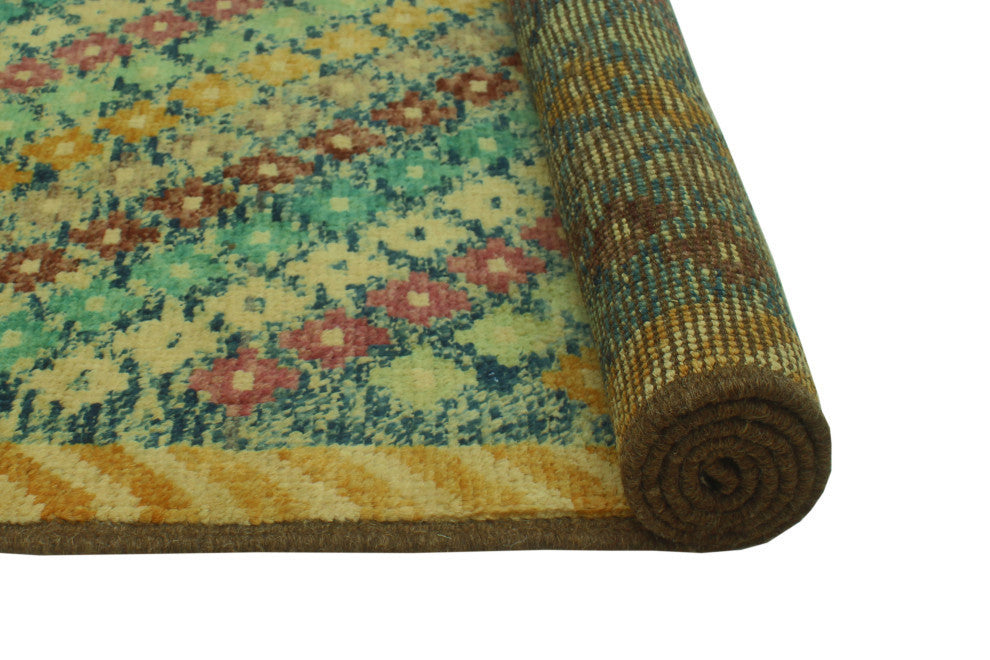 Balochi Channing Blue/Gold Rug, 3'11x5'10