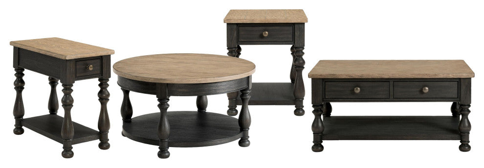 Riverside Furniture Barrington Two Tone Round Coffee Table