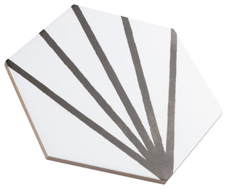 Horizon Dawn Hex Nero Porcelain Floor and Wall Tile