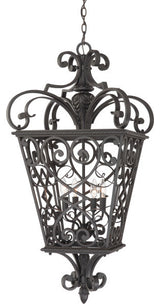 Fort Quinn 4-Light Chandelier, Marcado Black