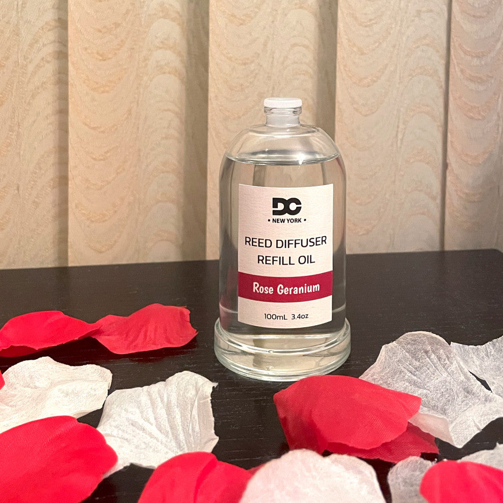 Rose Geranium Reed Diffuser Refill Oil 3.4oz/100mL