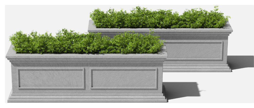 Brixton Planter Box, 36", Gray, 2 Pack