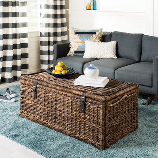 happimess Caden 46" Wicker Storage Trunk, Brown