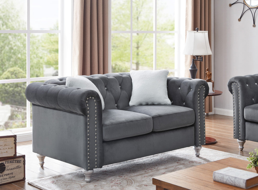Raisa Loveseat, Gray