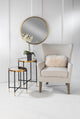 Mirror Side Tables Set of 2