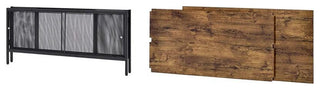 Wood Coffee Table With 1 Compartment, Antique Oak and Black
