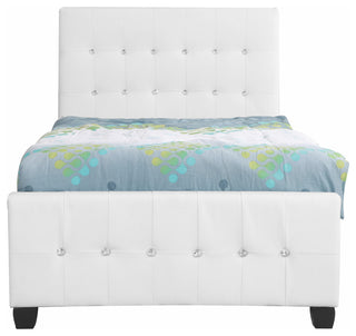 Bed, White, Full, Twin