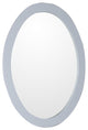Arlo Oval Framed Mirror, White