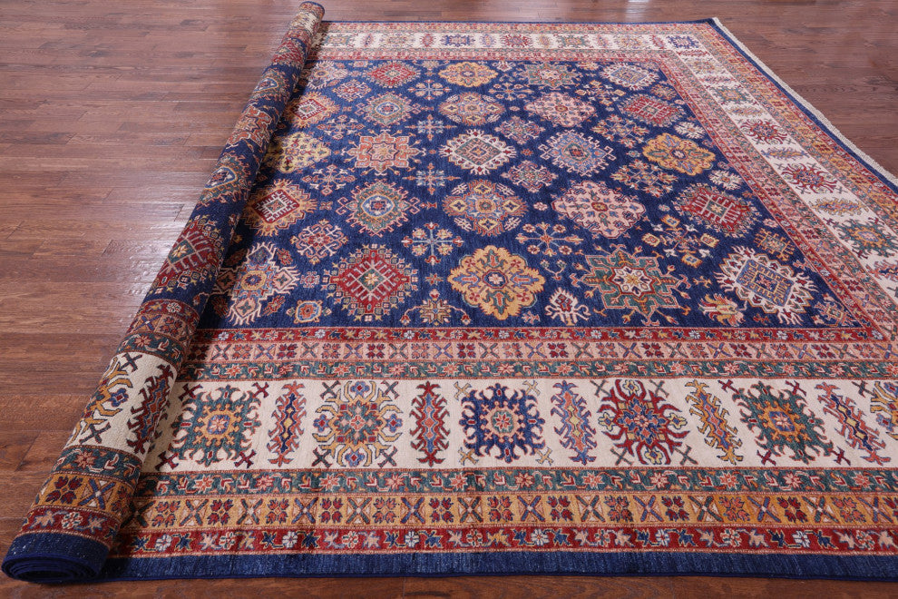 Super Kazak Hand Knotted Wool Rug 13' 0" X 17' 1" Q10309