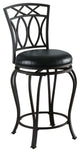 Metal Counte Height Stool, Black