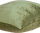 Sphene Transitional Olive Solid Pillow Cover With Poly Insert
