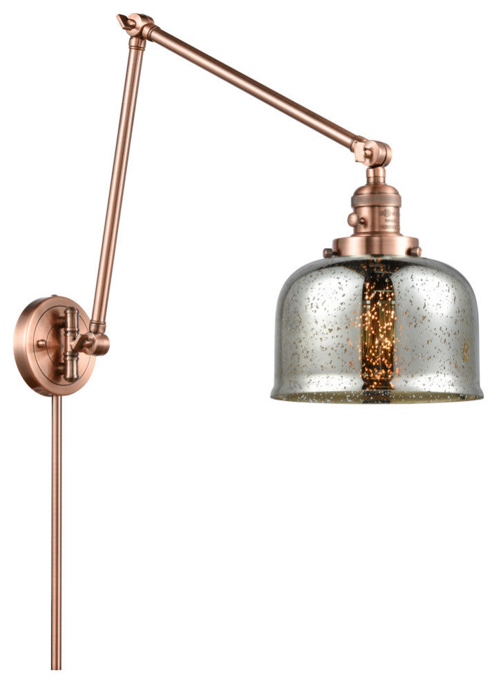 INNOVATIONS 238-AC-G78 1-Light Swing Arm Antique Copper