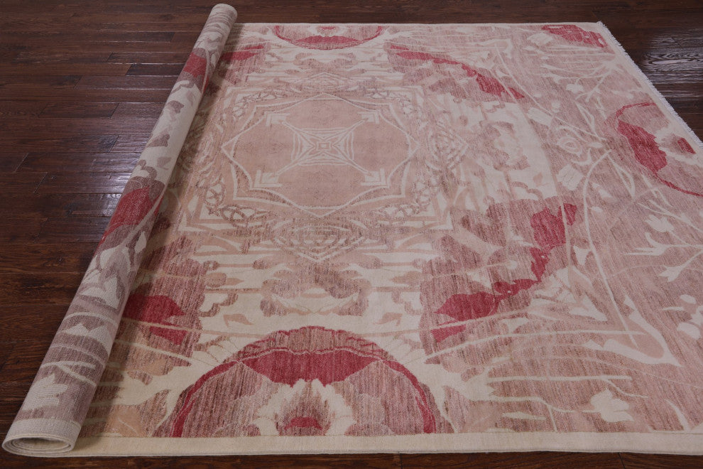 8' 2" X 10' 2" William Morris Handmade Wool Rug Q9438