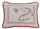 Printed Trout Pillow, 16"x21"