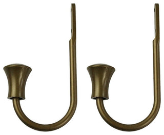 Buckingham Holdbacks, Antique Gold, Set of 2